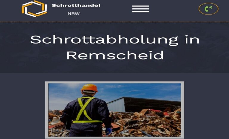 Unkomplizierte Entlastung dank kostenloser Schrottabholung in Remscheid